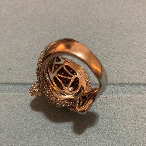 Panther crystal silver ring - Picture 4 of 12